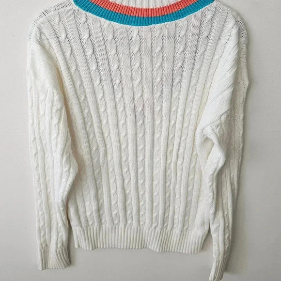 Vintage Wimbledon V-Neck Sweater Med - Picture 5 of 7
